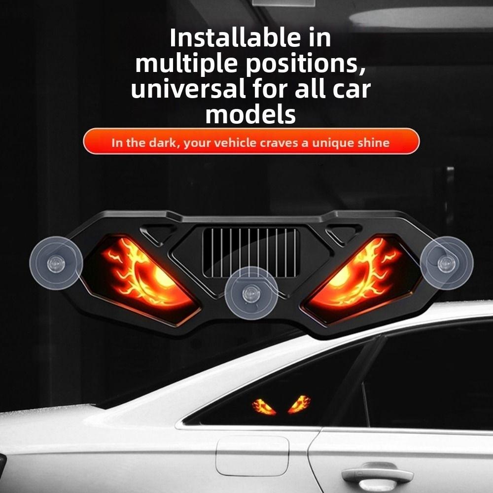 Creative Solar Warning Light Suction Cup Installation LED Atmosphere Light Universal