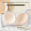 Women's Wirefree Full Coverage Push-Up Lace Minimizer Bra with Side Support and Adjustable Straps
