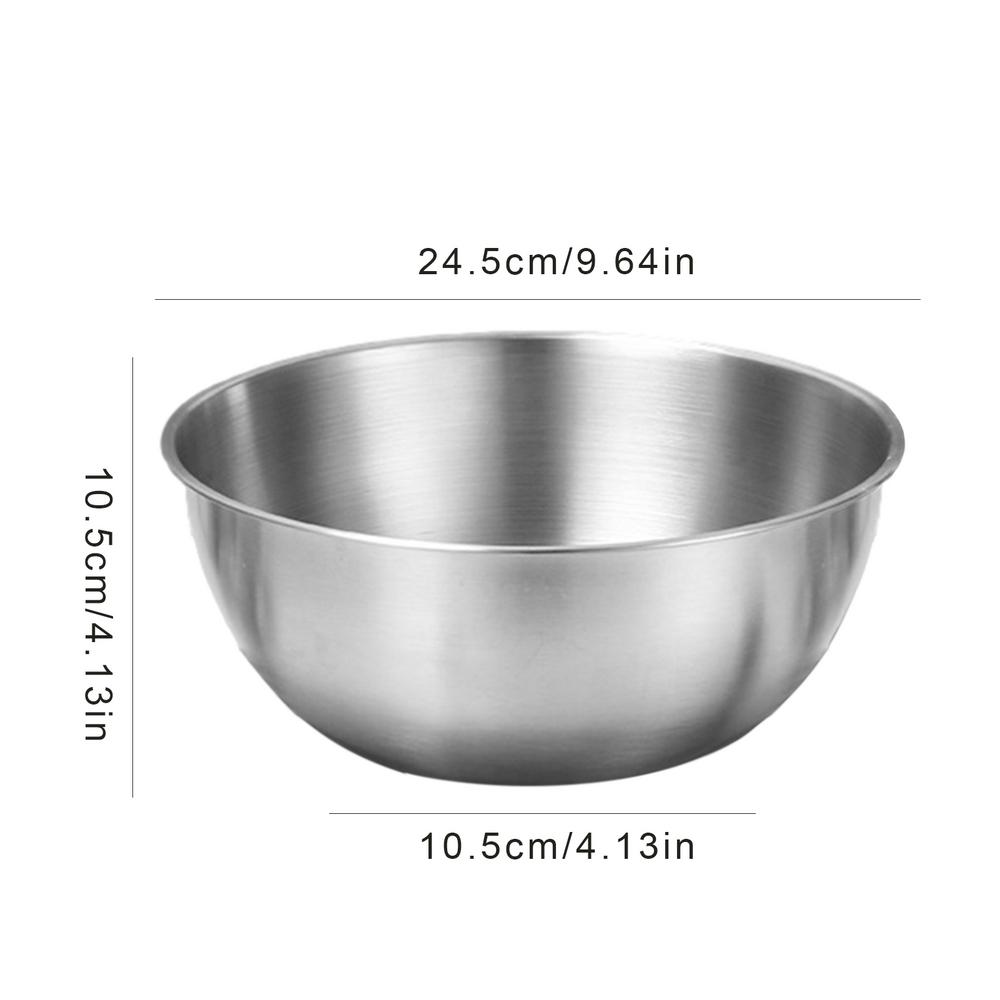 Multi Functional Stainless Steel Basin Food Grade Cooking Basin Vegetable Washing Bowl Heavy Duty Cooking Serving Bowl Salad