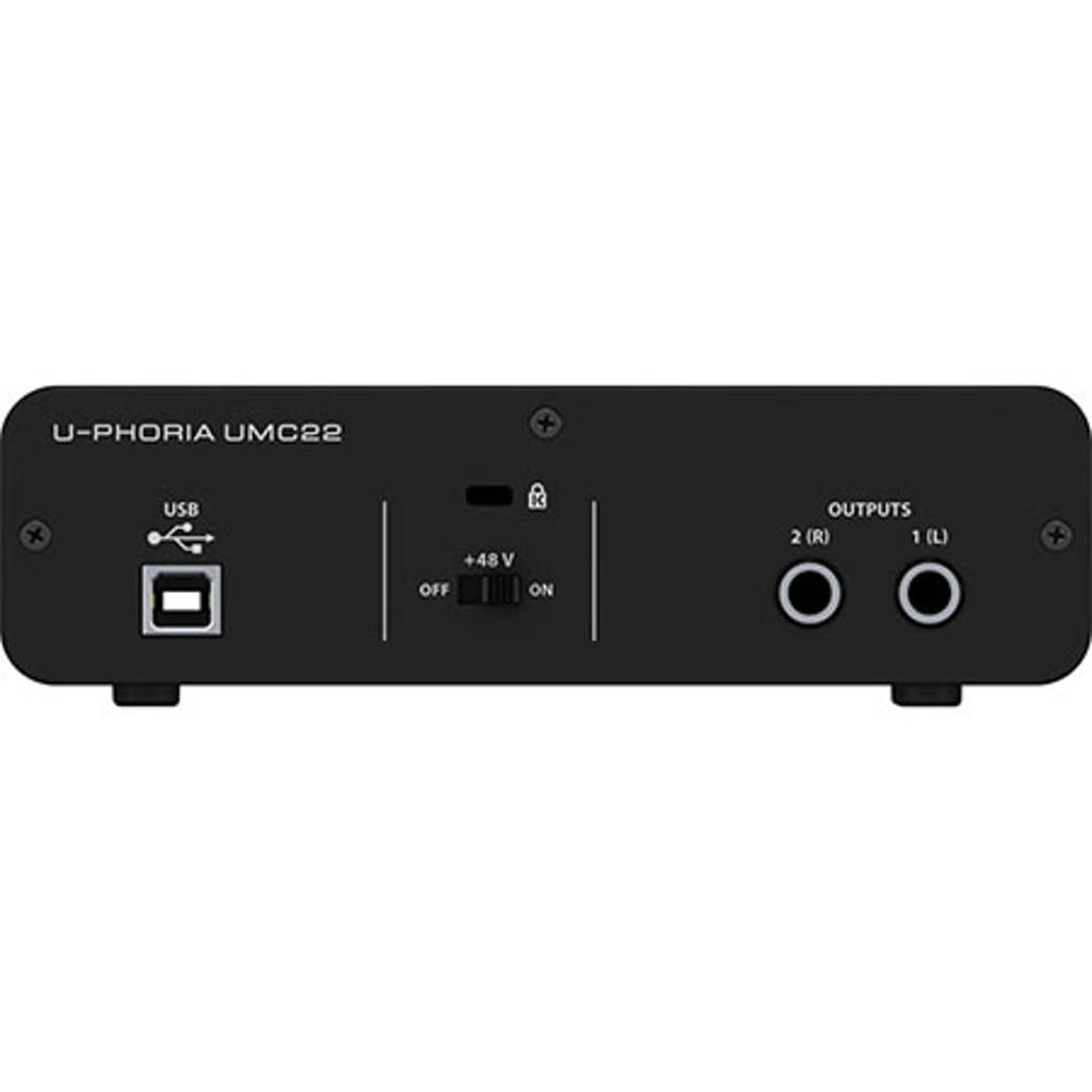BEHRINGER UMC22 USB Audio Interface with Built-in Microphone Preamp