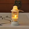 Dollhouse Small Led Retro Glowing Pony Lantern Simulation Cande Light Night Light  Dolls Miniature Oil Light Lamp Household Decoration Plaything