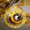 A Bee-Shaped Wind Spinner, Christmas Decorative Gifts, A 2D Kinetic Wind Spinner Gift, Metal Wind Spinners for Outdoor and Indoor Decor for Wives