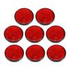 Motoforti 2-8 Sztuk Okrągłe Samoprzylepne Bezpieczeństwa Szprychy Odbijające Samoprzylepny Odbłyśnik do Motocykla Roweru Roweru Średnica 56 mm