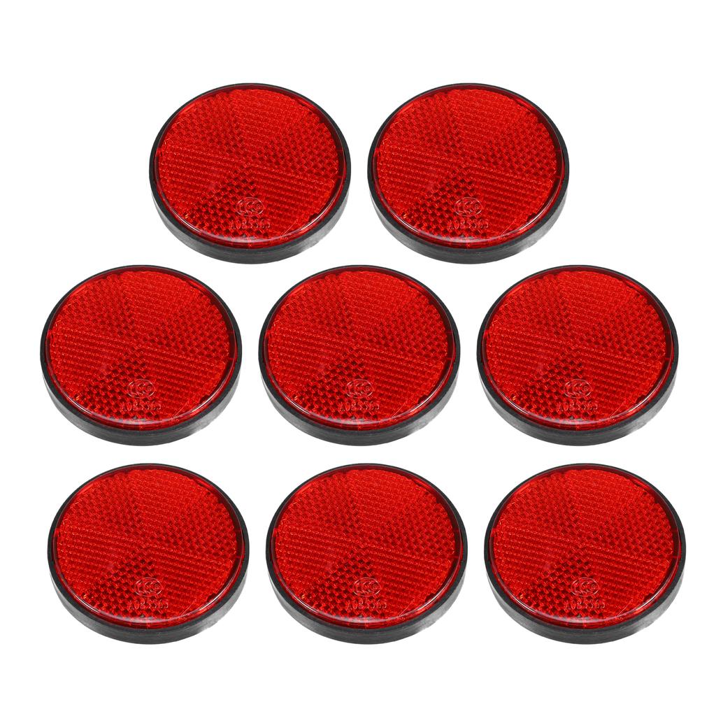 Motoforti 2-8 Sztuk Okrągłe Samoprzylepne Bezpieczeństwa Szprychy Odbijające Samoprzylepny Odbłyśnik do Motocykla Roweru Roweru Średnica 56 mm