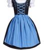 Women's Square Neck Short Sleeve Mini Dress Slim Fit Oktoberfest Dirndl Beer Festival Costume Dress
