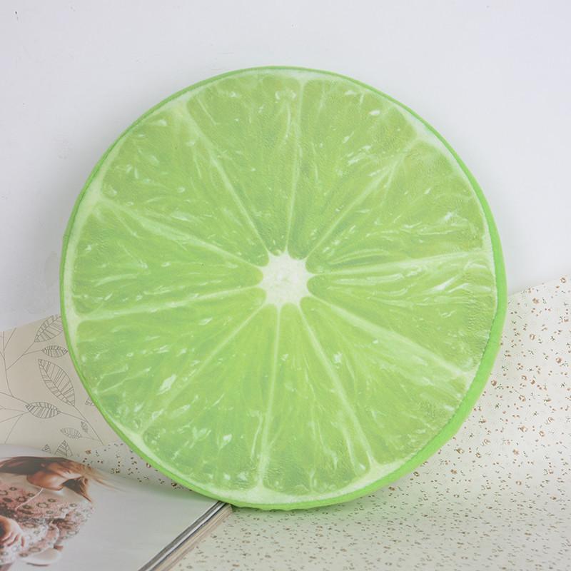 Fruit Slice Cushion With Vibrant Print And Fluffy Plush Material For Living Room And Bedroom Relaxation