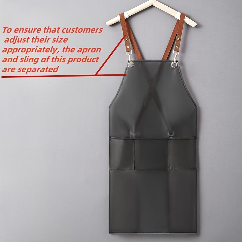 

Фартук с регулируемыми лямками Прозрачный ПВХ Кухонная одежда для женщин чёрный