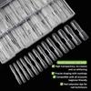 140Pcs Scale Crystal Armor 2 In 1 Nail Forms for Salon Quality Rapid Extension at Home