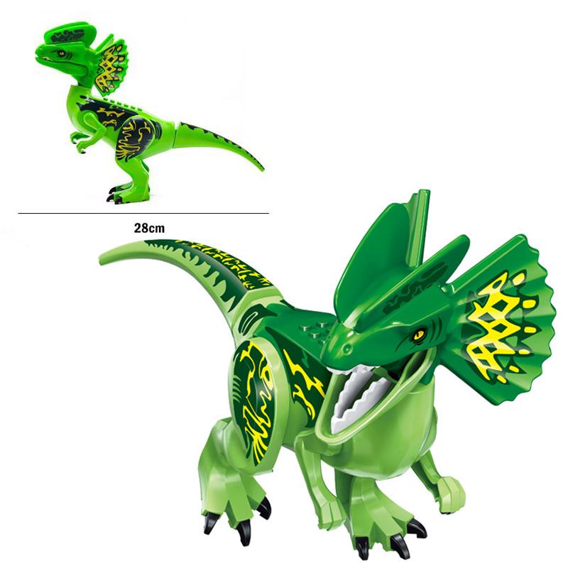 Jurassic Dino World Store Dinosaurfigurer Klosser Byggeklosser Velociraptor T-Rex Triceratops Indominus Rex Leker For Barn