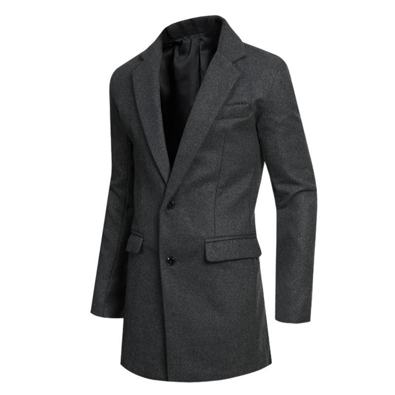New woolen coat men's thickened coat order surge woolen suit