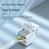 Shengwei Cat6 Tool-Free Shielded Keystone Jack