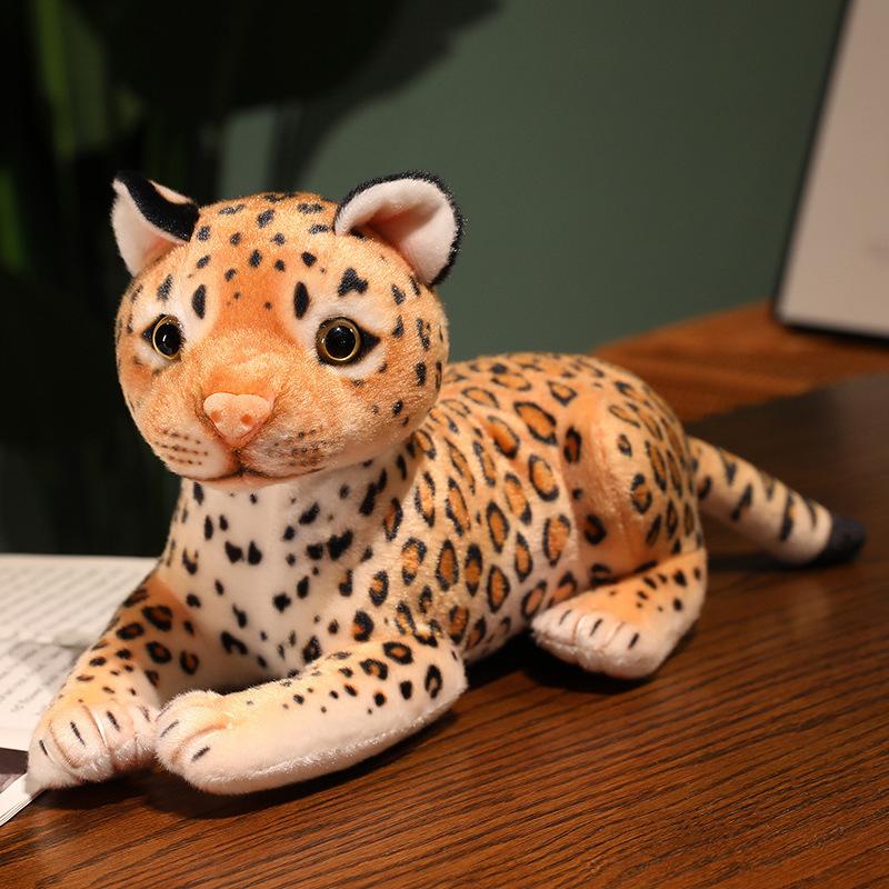 

Simulation Leopard Doll Plush Toy Cub Leopard Doll Tabletop Ornament Men And Women And Children Gifts Small 25 cm (0.15kg)