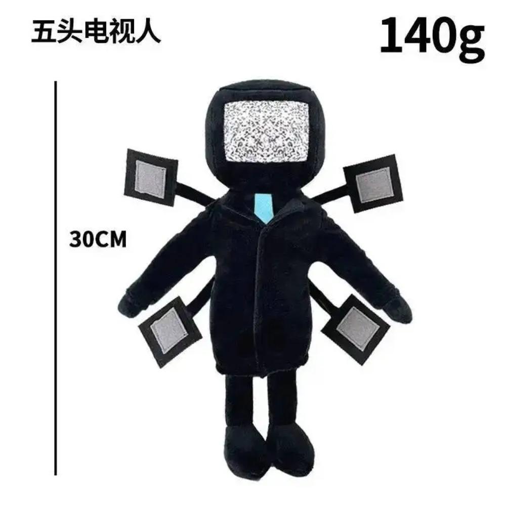 Skibidi Toilet Titani TV Man Speakerman Cameraman Peluche Titani Drill Man Clock Speaker Man Camera Man Peluche Giocattolo Morbido