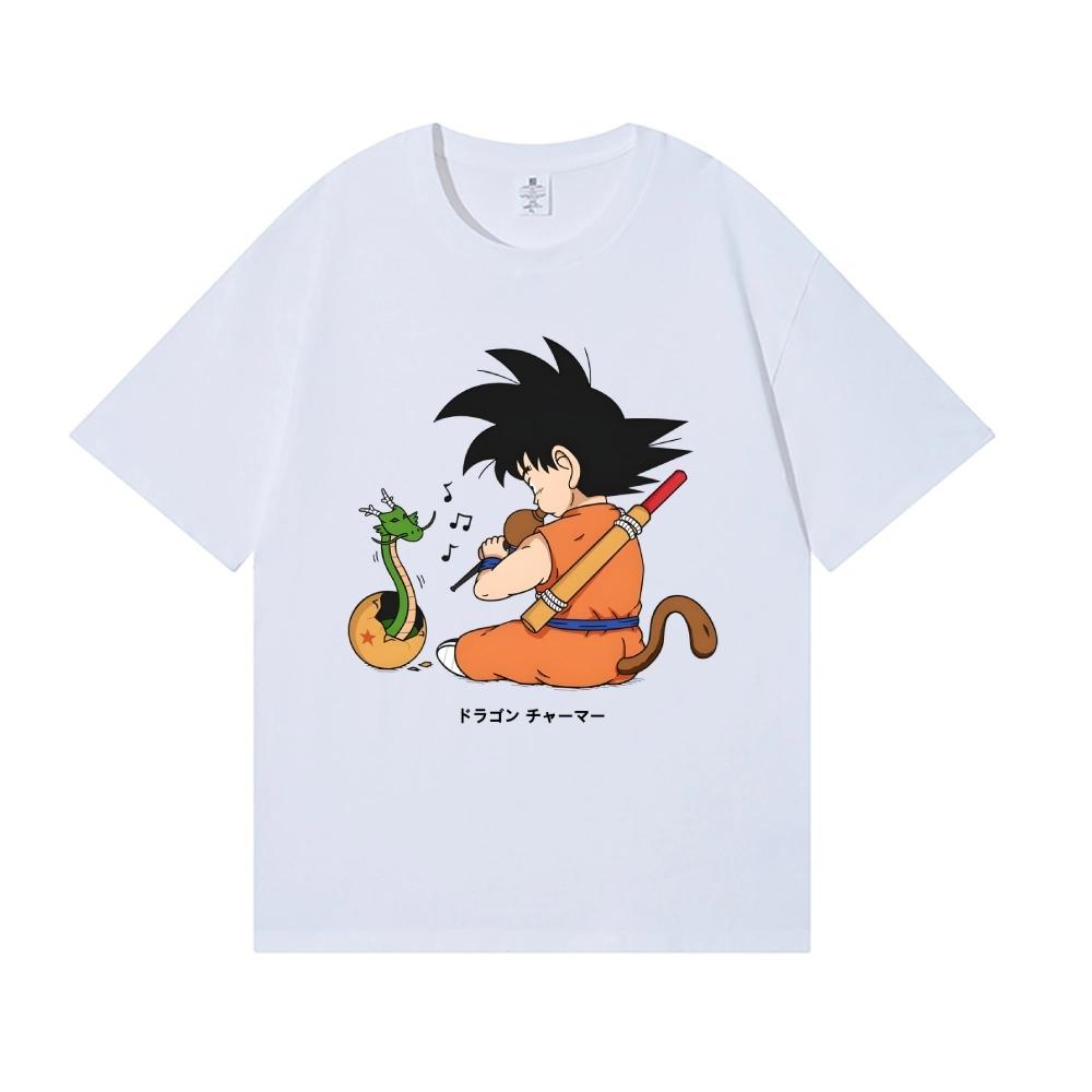 

2026 New Dragon Ball Son Goku Japanese Style Classic Print Tshirt Short Sleeve Tshirt Mens and Womens Tshirt Mens Tops M