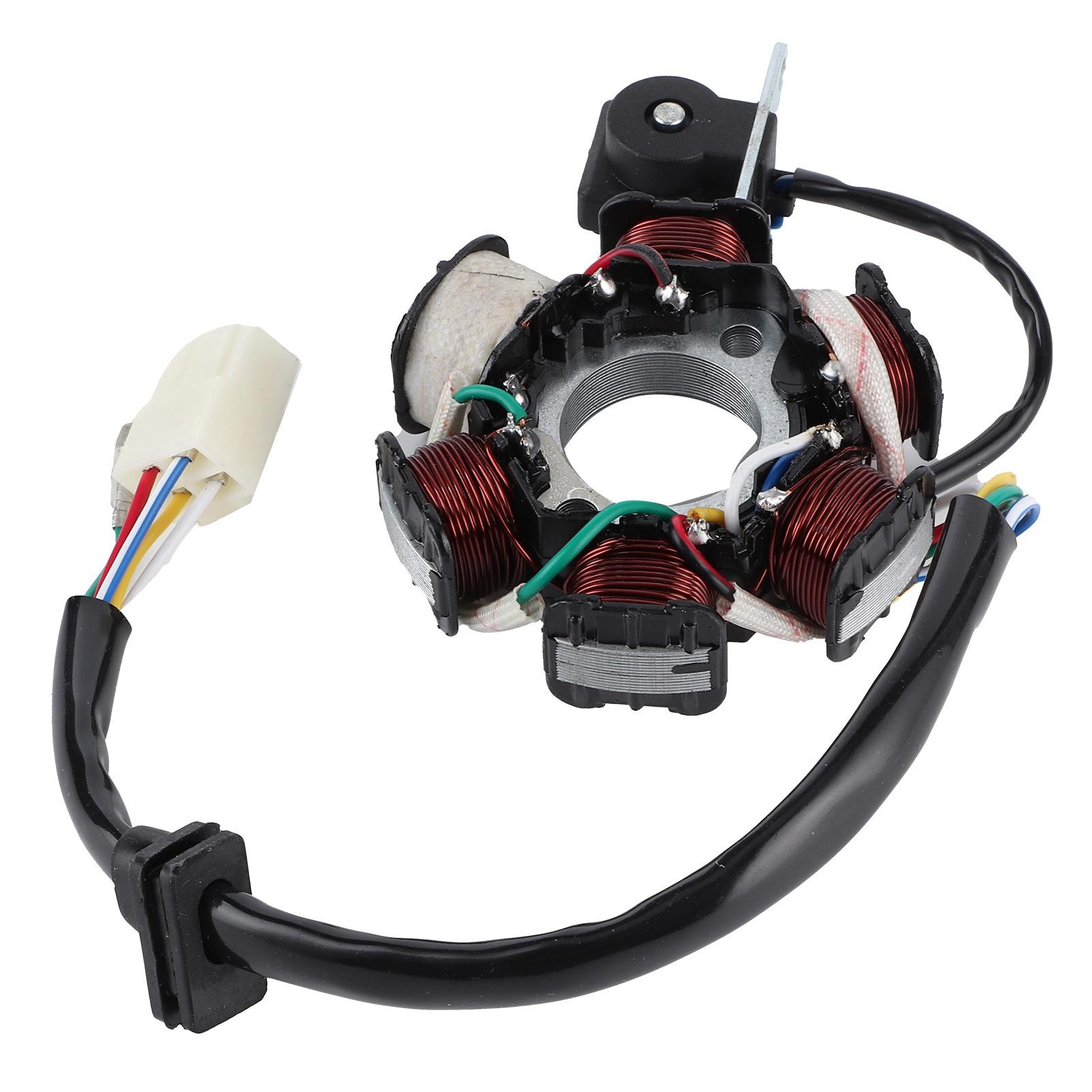 

GY6 C110‑6 Magneto Stator Coil Replacement Parts Accessory for Dirt Bike (Single Yellow AC)