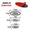 114mm/150mm/175mm Car Front Hood Emblem for Ford Fiesta Range Focus Mondeo Explorer Fusion Transit Edge Auto Rear Trunk Sticker CVU1 