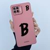 For OPPO F17 Oppo F17 Pro Case Oppo A73 A93 Reno 4F Back Cover TPU Silicon Lucky Initial Letter Couples Phone Bumper Soft Case