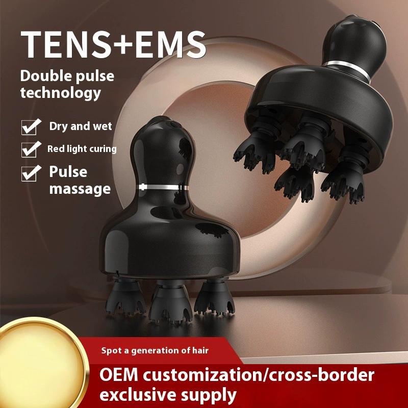 Electric Cordless Hair Scalp Massager with Kneading Handheld Portable Head Scratcher Massager for Hair Growth Deep Clean Gifts