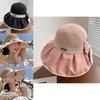 Stylish Summer Sun Hat For Women With Wide Brim And Bowknot Uv Protection