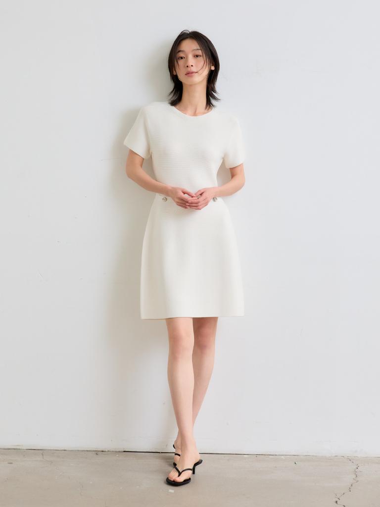 Antome Ser Whole Garment Dress (Ivory)