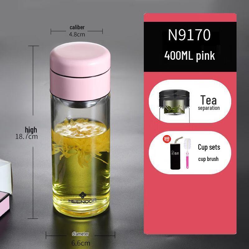 Sino Heat-Resistant Tea Infuser Glass Bottle