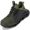 Holfredterse  Shoes For Men'S Steel Toe Sneakers Indestructible Breathable Work Shoes Lightweight Composite Toe Eur 37-47