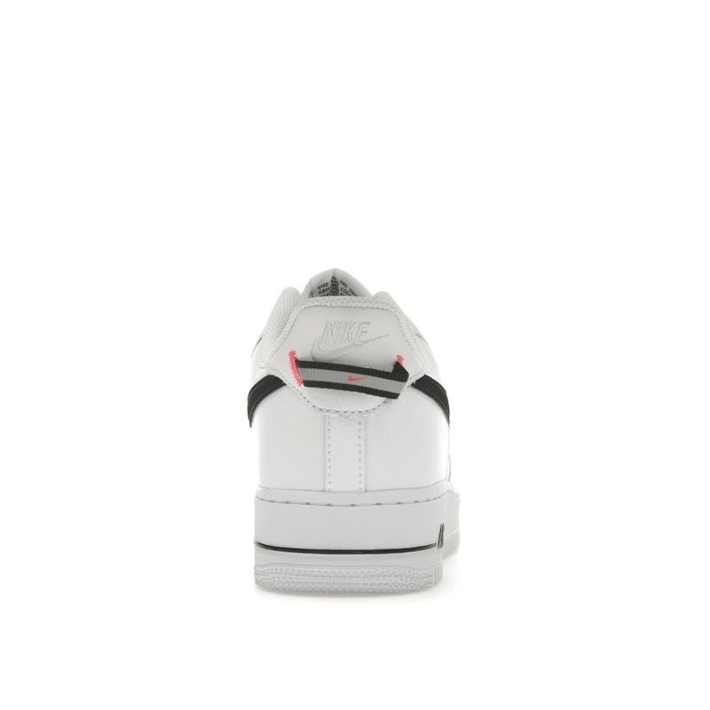 Nike Air Force 1 07 LV8 White Black Bright Crimson Unisex Sneakers HV9509-100