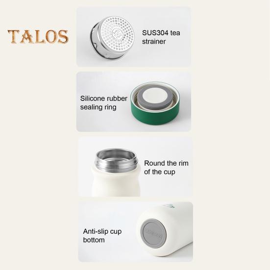 Water Bottle Insulated Cup BPA-Free Leak Resistant Easy to Clean Stainless Steel Vacuum Insulated Bottle Water Tumbler