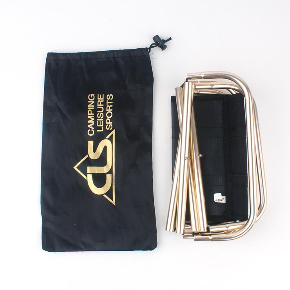 Outdoor Aluminium Alloy Folding Chair BBQ Stool Portable Train Fishing Gardening Seat