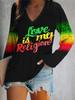 2024 Women's V-Neck NFL Team Long Sleeve T-Shirt with 3D Print Design