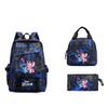 3-Piece LiloStitch Kids Backpack Cartoon Pencil Case Boys Girls Student Backpack