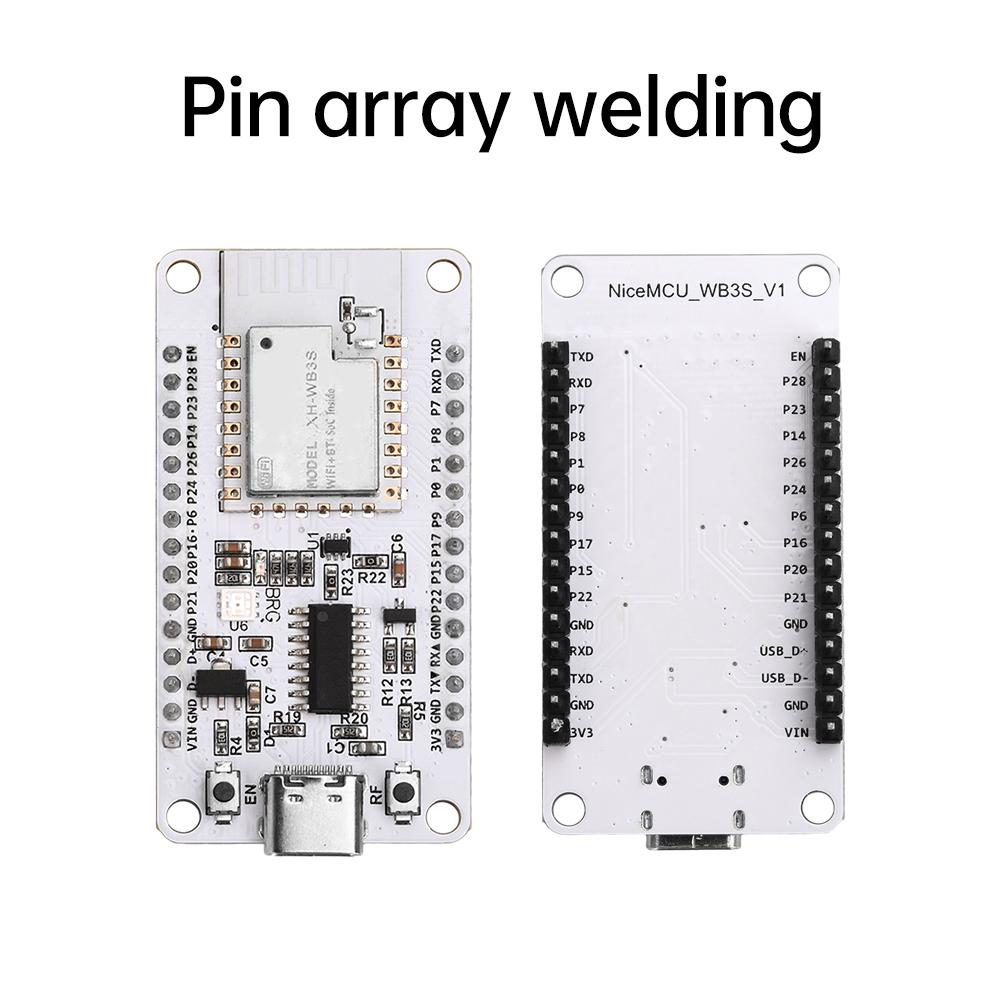 NiceMCU-WB3S Development Board Wifi Bluetooth Module Ch340 Onboard Wb3S Module Built-in BK7238 Chip