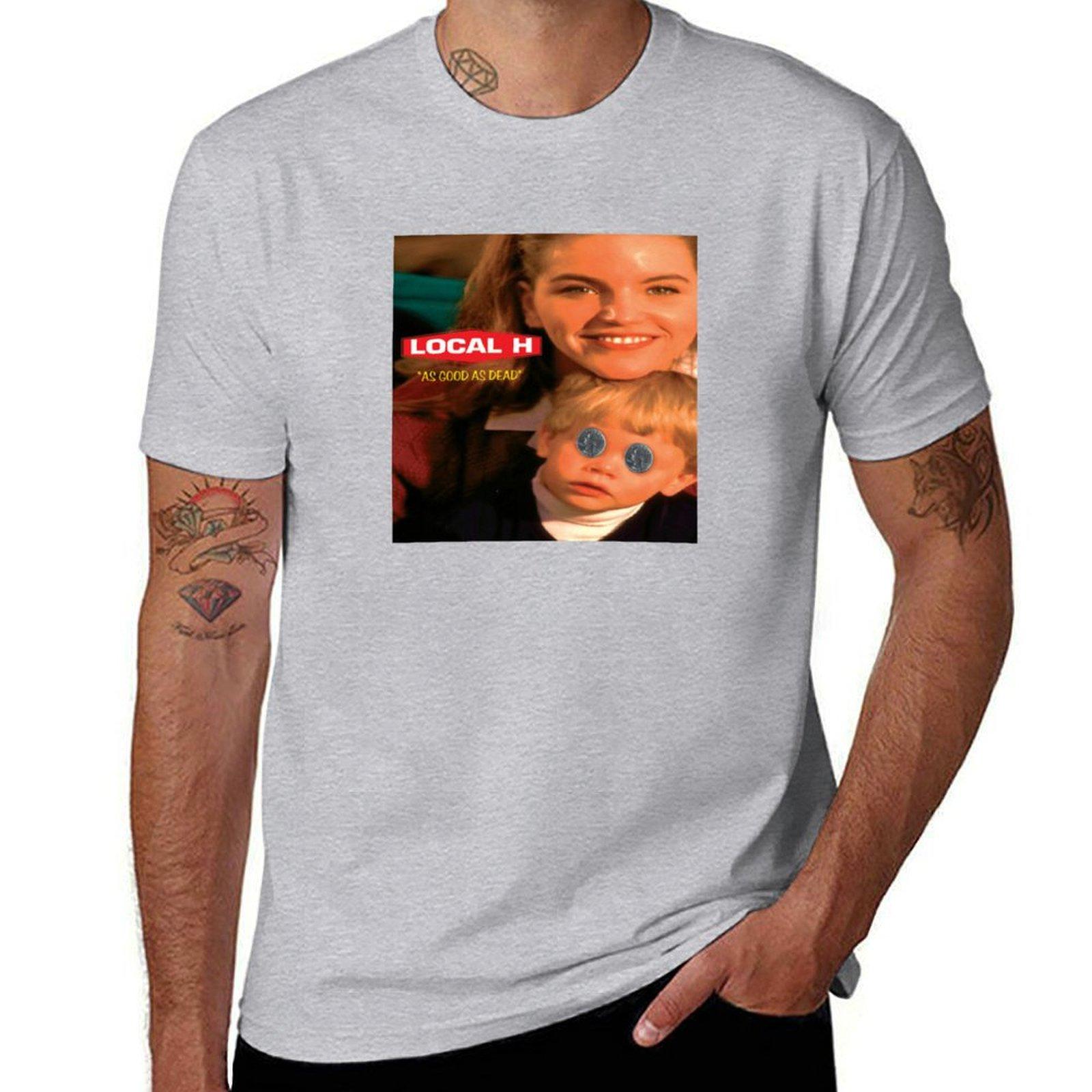 Local H As Good As Dead Tshirt plus sizes hippie clothes anime quickdrying heavy weight t shirts for men S