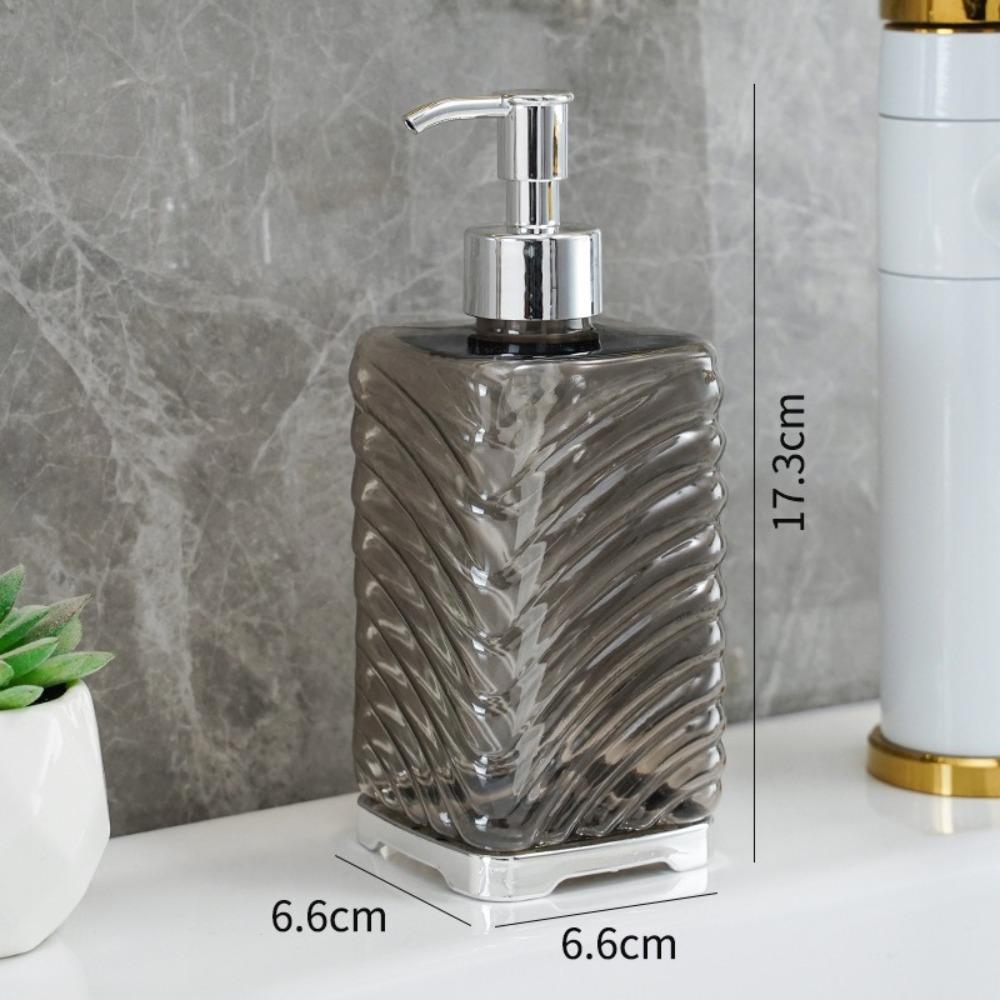 430ml Láhev na pleťové mléko Průhledná Tekuté mýdlo na ruce Luxusní Dávkovač mýdla Koupelna