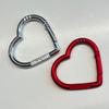 Kärlekshjärta Bokstav Karbinhake Nyckelring Bärbar DIY Öppen Metallspänne Kopplingskrokar Tillbehör