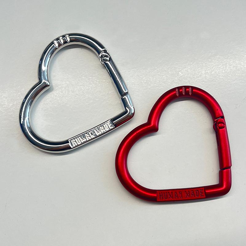 Kärlekshjärta Bokstav Karbinhake Nyckelring Bärbar DIY Öppen Metallspänne Kopplingskrokar Tillbehör