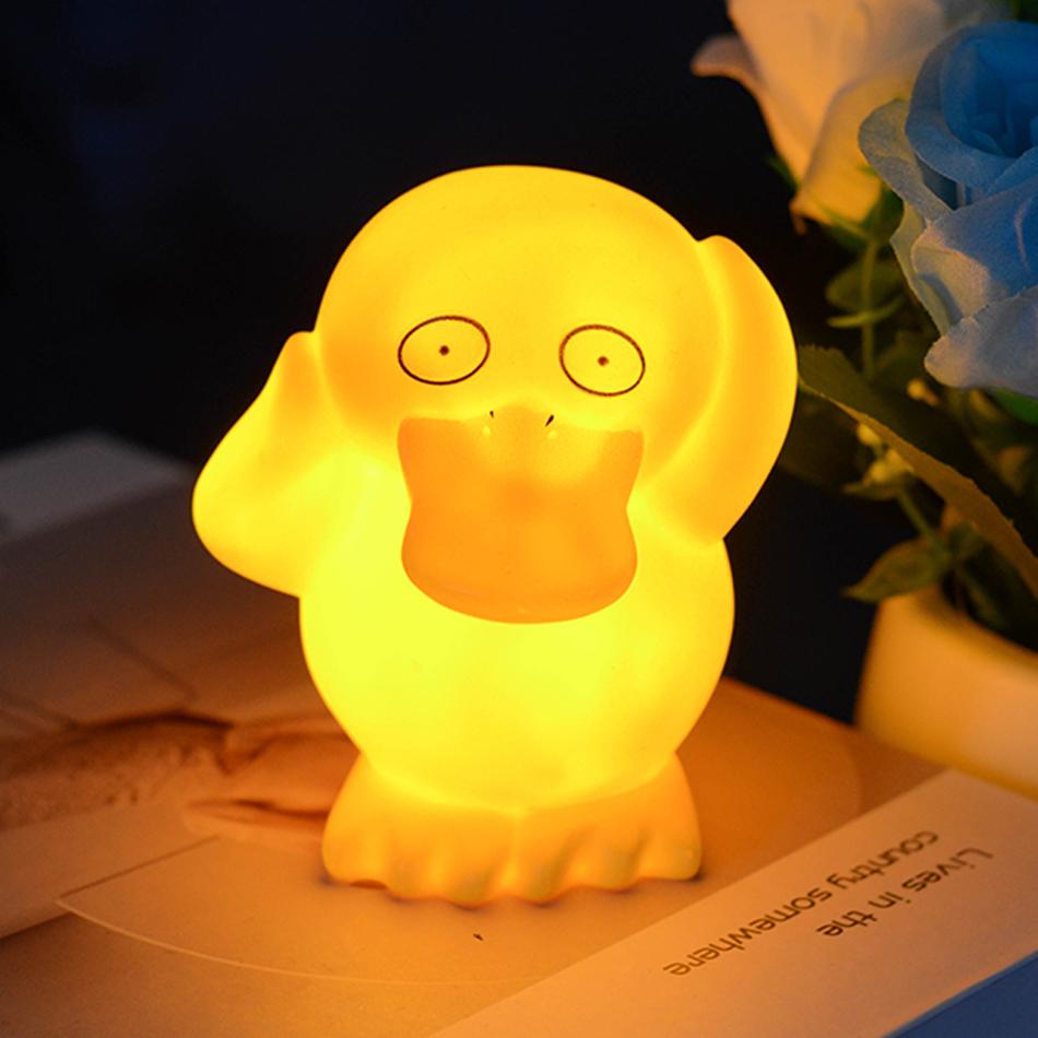 12cm Pokemon Pikachu Night Light Anime Figure Cute Bedside Lamp For Bedrooms Ornaments Children's Luminous Toys Christmas Gift