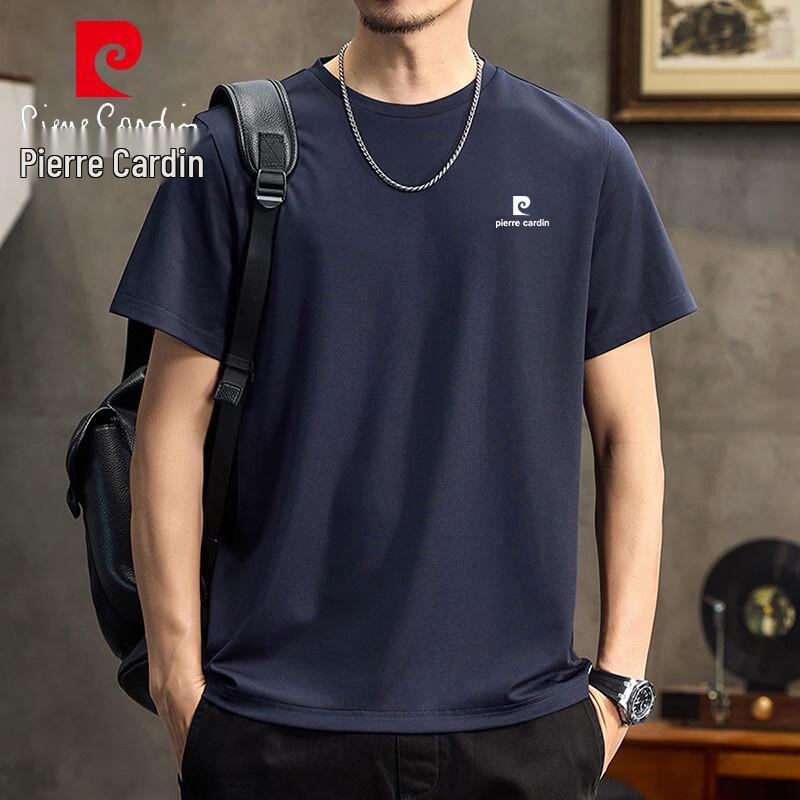 Pierre Cardin Men s Summer Pure Cotton Round Neck T-Shirt M