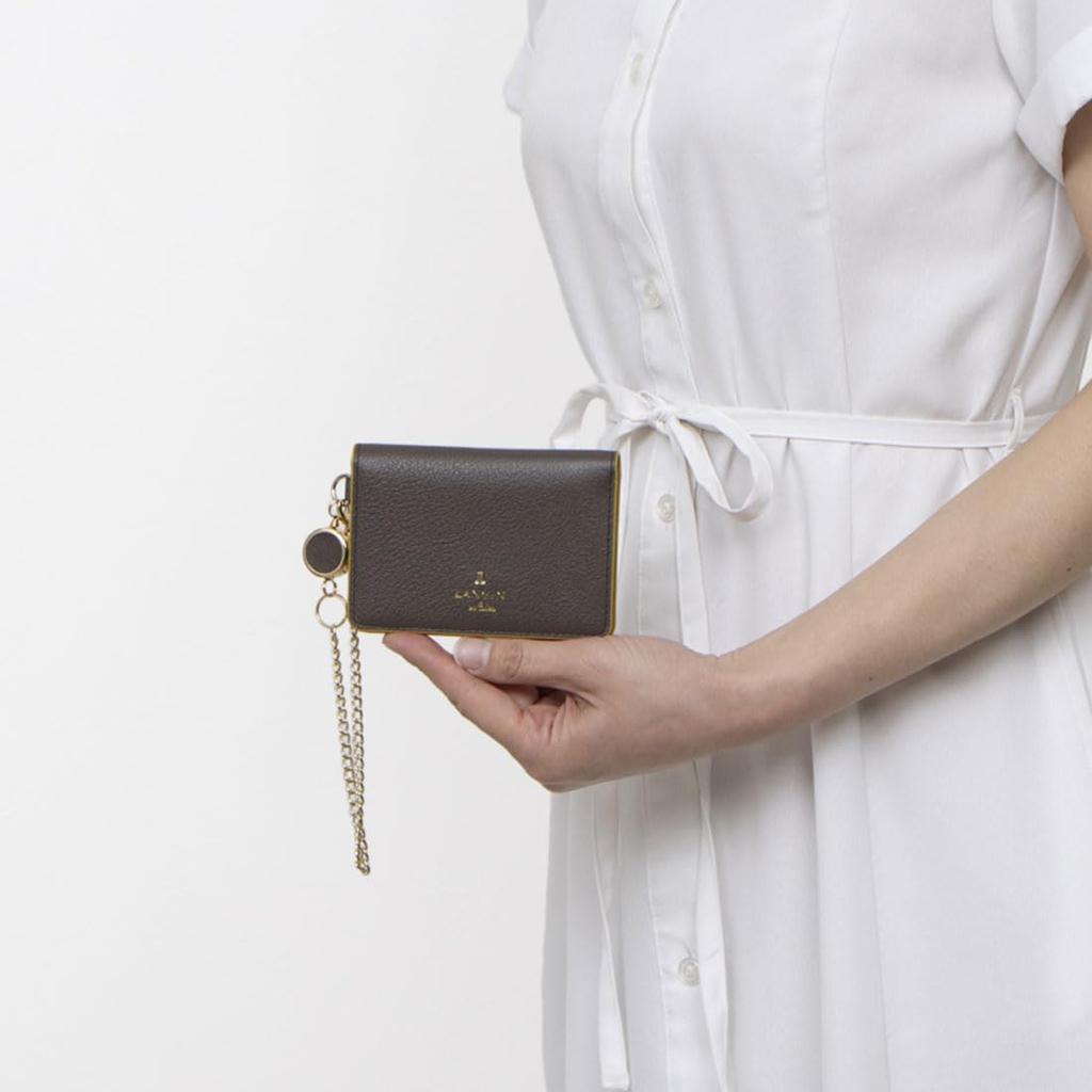 [LANVIN en Bleu] Rim 2-sided Pass Case with Reel