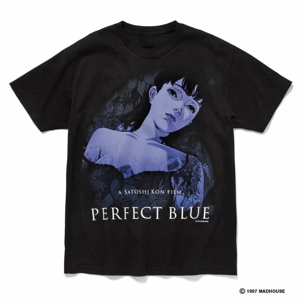 PERFECT BLUE T-shirts Womens Retro Graphic Oversized Y2k Short Sleeve Streetwear High-end Luxury Streetwear Soft Unisex Couples