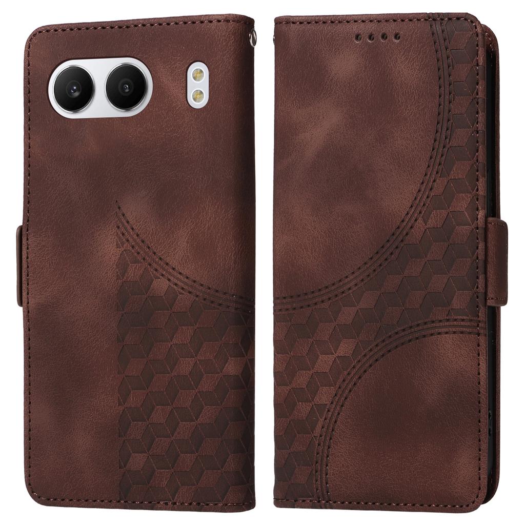 For OnePlus Nord 4 Case PU Leather Phone Cover Rhombus Starry Imprinted