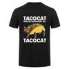Lustiges Tacocat Rückwärts gelesen Ist Tacocat T-Shirt Neu 100% Baumwolle Kurzarm Rundhals T-Shirt Lässiges Herren Oberteil