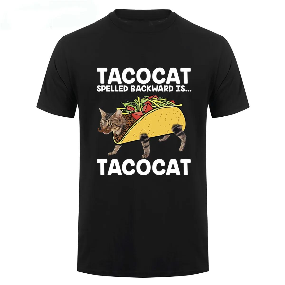 

Funny Tacocat Spelled Backwards Is Tacocat T Shirt New 100 Cotton Short Sleeve ONeck Tshirt Casual Mens Top S