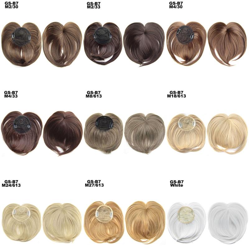 Hair Bangs Blunt-Bang Clip On Hair Extension False Fringe Women's Hairpieces
