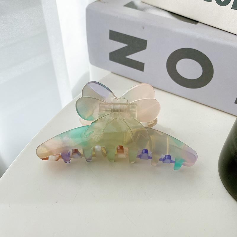 

Chic Acetate Medium Hair Clip In Geometric Vintage Mermaid Colors For Hairstyles Womens Multicolor
