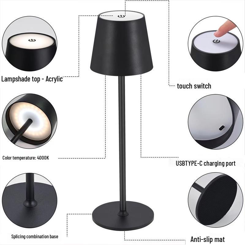 High-Legged Iron Art Black Floor Lamp with Induction Night Light for Dining Table and Bedside Ambience.