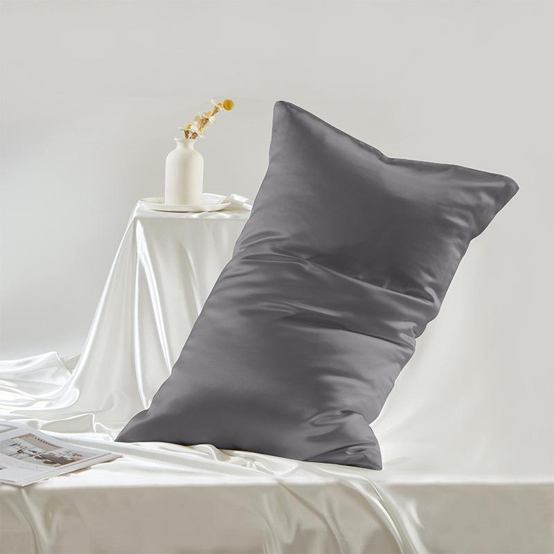 

19/22 Momme Silk Zipper Pillowcase 1pc 100% Nature Mulberry Silk Muticolor Pillow Case for Healthy Standard Queen King Size 51x66cm