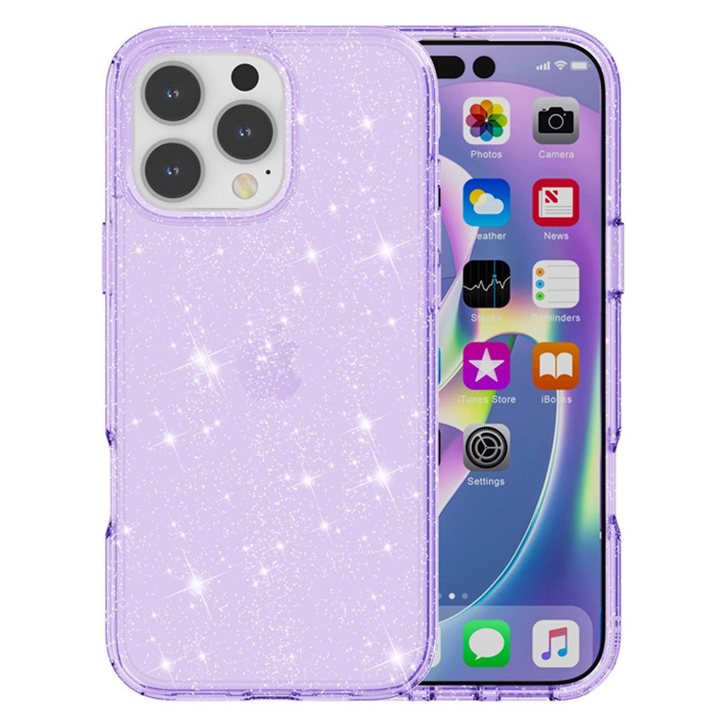 AMORUS For iPhone 16 Pro Case Soft TPU Hard PC Back Shockproof Phone Cover