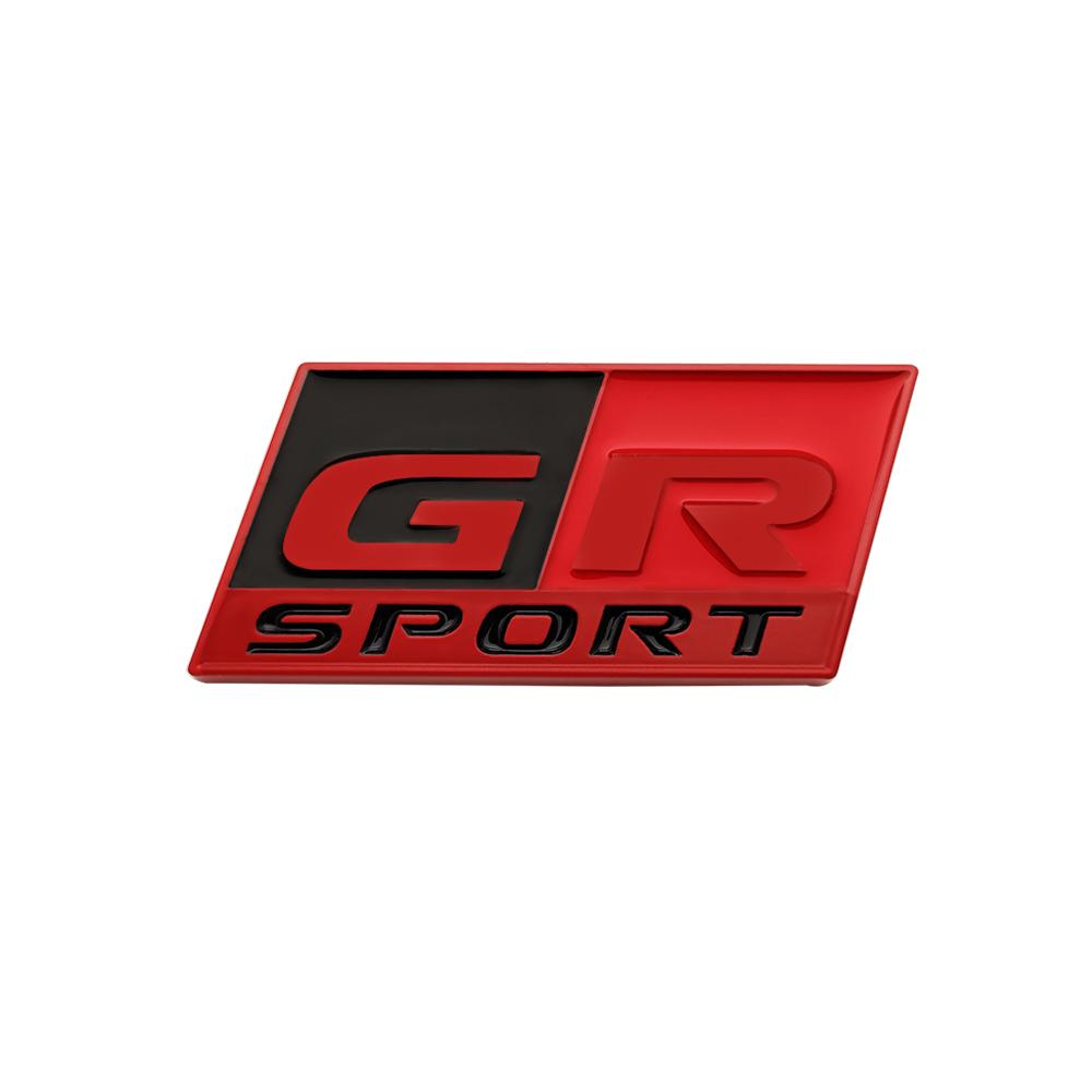Car Styling GR SPORT Emblem Sticker Badge 3D Metal Decal For Toyotas Supra GR YARiS RS REIZ COROLLA Camry VIOS Car Styling