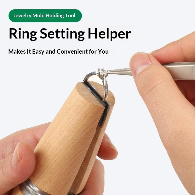Ring Clamp Jewelry Making Vise Jewelers Wooden/ Plastic Jewelers Holder For Jewelry Making Benchwork Professional Hand Tool